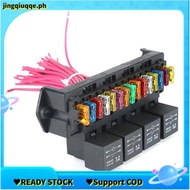 Car Fuse Box Plastic Car Fuse Box 15 Circuit Fuse Box Fuse Holder Car Supplies