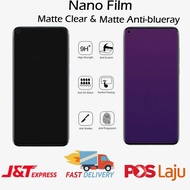 【NANO MATTE】Samsung F02s/ F12/ F22/ F41/ F42 5G/ F52 5G/ F62 Clear / Blueray หน้าจอป้องกัน Pelindung