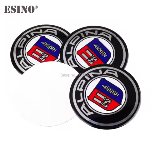4 x New 3D Metal Aluminium Alloy Wheel Center Cap Stickers Wheel Hub Cap Decals Emblems Badges for A