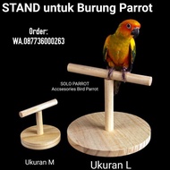 Birds Budgie Wood Stand Platform Rack Toys Foraging Budgie Cockatiel Budgie M Size