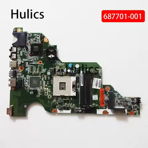 Hulics Used For HP 650 CQ58 Mainboard Laptop Motherboard 687701-501 687701-001 SRJ8F HM75 DDR3 Main 