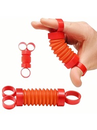 1入組指尖運動器,消除壓力的橡膠手指運動器玩具