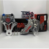 JK Moto - CALIPER SET BRACKET TIGER CB150 CBR MEGAPRO CB150R BIGPOT 4 PISTON 2 PISTON 4P 2P LOGOBIG 
