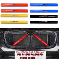 BMW 1pair ABS Car Front Grille Trim Strips Cover V Brace For BMW F10 F11 F07 F12 F13 F06 F01 F02 5 6