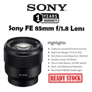 SONY FE 85MM F/1.8 LENS SONY LENS 85MM F/1.8 LENS 85MM 85MM 85MM FE SONY MOUNT 85MM