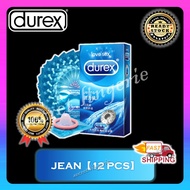 Durex Condom Jeans 12PCS Kondom Durex Tahan Lama Real Feel Long Lasting Climax Sek Lelaki Kondom For