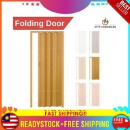 PVC Folding Door 33''X82''/35''X82'' Bathroom Waterproof Sliding Door/ PINTU PVC BERLIPAT