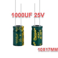 Bag of 10 CAPACITORS 1000UF 25V CAPACITOR 1000UF25V CAPACITOR 25V 1000UF