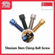 TWTOPSE Titanium Stem Clamp Bolt Srew For Brompton Folding Bike Stem Clamp Handlebar Bicycle Bolt Screw