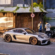 Minichamps Porsche GT4RS silver diecast 1/64