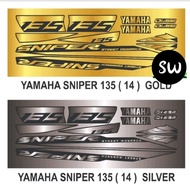 YAMAHA LC 135 SNIPER GP 135 V2 V3 V4 V5 V6 V7 ( 14 ) OVERLAP CHROME STRIPE BODY