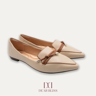 DEAR BLISS Alia Cream Knotted Loafers