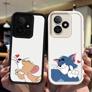 N94 couple Kiss Silicone black white Casing for Realme C55 C31 C63 C61 C35 C51 Narzo 50A Prime C53 N