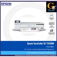 EPSON SureColor SC-T3130N | 24" / A1 Size | 4 Color Technical Printer | Without Printer Stand | 3 Ye