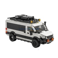 RV Camper Motor Home Car MOC 66011 Van Bus Building Blocks Transportation Vehicle Bricks Model Boys 