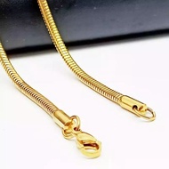 Necklace Round Eel Necklace Long Gold Necklace Women Men Titanium Necklace