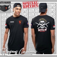Kaos POL PP.kaos satpol pp bahan berkualitas free masker
