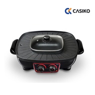 CASIKO Grill With Shabu Pot Model CK 7888 With Oil Tray Power 1800 Watts Suki CK-7888