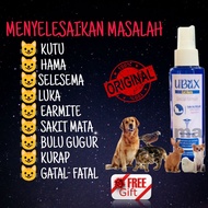 Spray Kutu Kucing UBAX Kurap Luka Earmite Hama Pets Spray.