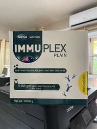 Immuplex Whey Protein Isolate with Zinc & Selenium Unflavored 1kg - Mega We Care High-Quality Sports