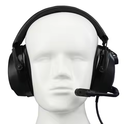 Retevis RT622 Walkie Talkie K/M Headset Noise Reduction Rotatable Boom Microphone for Baofeng UV5R Q