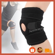 Knee Guard 2 Spring Adjustable Strap Protection Brace Pad Support Pair Pelindung Lutut