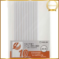 King Jim Rail File Simpliz 10-book Pack A4 Vertical White 512SP10-W