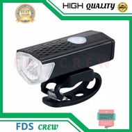 Lampu Sepeda Depan Onthel Super Terang Led USB Rechargeable