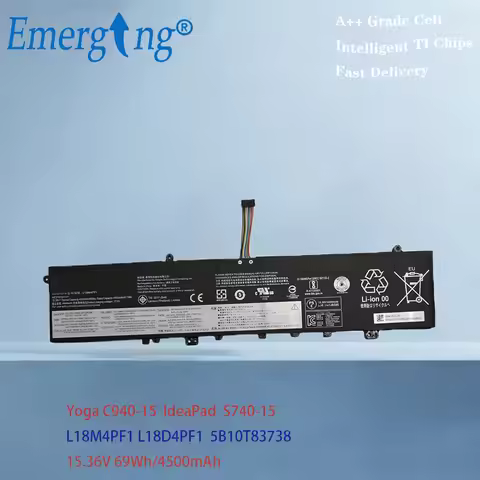 L18M4PF1 L18D4PF1 Battery For Lenovo IdeaPad S740-15 Yoga C940-15 15.36V 69Wh 4500mAh