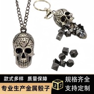 Metal Dice Mini Dice Skull Pendant Dungeons and Dragons Running Group Cruce Board Game