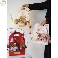 Wax Flower Arrangement Paper Bag, Silk Flower, Fresh Flower Arrangement Paper Bag, Paper Bag With Butterfly Petals, Cake Bag Lm2563