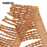 HABELYI Bullion, Bullion Fringe Trim Gold Fringe Trim, DIY Decoration tassel fringe Sofa