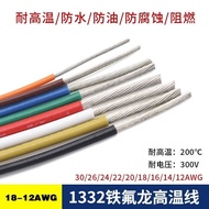Teflon 1332 High Temperature Resistant Wire 18 16 14 12AWG Oil Resistant Acid Alkali Resistant Tin P
