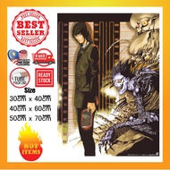 Death Note Poster L Kira misa Light Ryuk Near Mello Anime Poster Wall Poster Decor Wall art Sticker 
