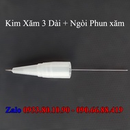 [ 100 Kim3 + 100 Ngòi ] Kim xăm 3 Dài + Ngòi 3 phun xăm dành cho Máy Phổ Thông - Máy idm - Máy Rồng