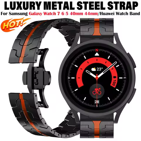 Titanium Color Stainless Steel Band For Huawei Watch 4 Pro GT 3 43 46mm Business Strap for Samsung G