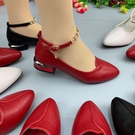 A/🥿Early Spring New Leather Shoes Women's Shoes Square Dance Dancing Shoes Dance Women's Shoes Flat Shoes Women's XI Po