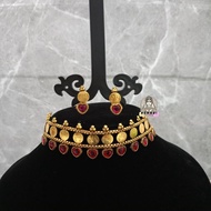 Kaasumalai Dollar Collar Choker Necklace set