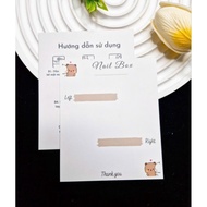 Custom cards, nail box paper, design nail box paper, nail box card, nail box cover, nail paper
