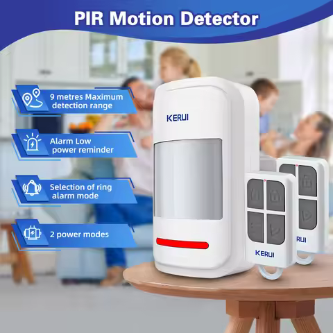 KERUI Infrared PIR Motion Sensor Detector Alarm with Doorbell Ring / Alarm Sound Remote Control to A