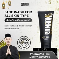 YZI7 【o1】SOMBONG Ginseng Coffee Facial Wash 5-in-1 100 ml Men's Facial Cleansing Soap Improves Skin 