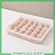 [Simple] Egg Storage Box Hold 30 Eggs Fridge Protective Shockproof Eggs Holder Egg Container for Tra