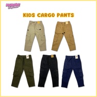 Cargo Pants Kids Seluar Cargo Kargo Budak 6 pocket Six Poket Seluar Panjang Budak Lelaki Perempuan C
