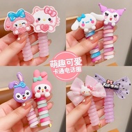 Cartoon Telephone Line Hair Tie Cute Lingna Belle Children's Braiding Artifact High Elastic Easy To 