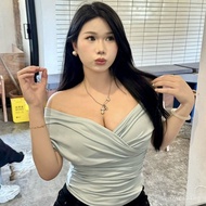 Amazing Price 300Plus Size Slightly Overweight mm Elegant and Fashionable Hot Girl Cross v Women's S