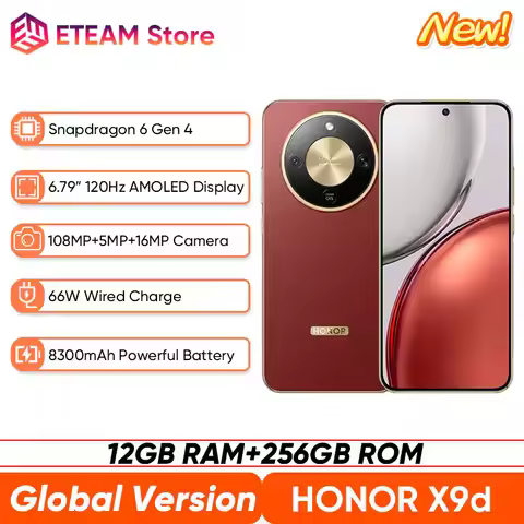 HONOR X9d Global Version 5G Smartphone 6.79" 120Hz AMOLED Display 8300mAh Batteey Anti drop Waterpro