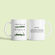 CAWAN MUG SABR & SYUKR | GRADUATION, BIRTHDAY, FAREWELL GIFT HADIAH PRESENT | CUSTOM NAME TEXT | WIS