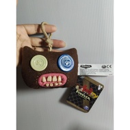 Fugler v2 Keychain "Old Model Popular With Collectors" Japanese Shop Hanging Tag Yellow Ink Genuine 