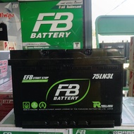 FB EFB LN3 DIN75 12V 75Ah แบตเตอรี่พร้อมใช้ สำหรับรถระบบ Start & Stop