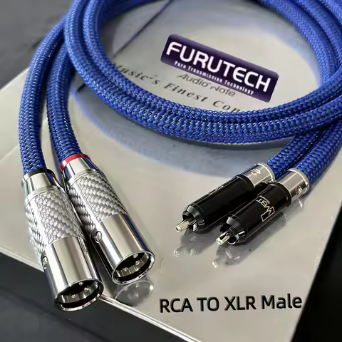 FURUTECH DAS4.1 Audio Cable HIFI RCA Cable RCA To XLR Male Balanced Line Audiophile Grade Amplifier 